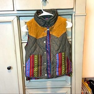 REVERSIBLE Tribal Patterned Hiking Vest